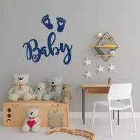 Деревянное панно на стену в детскую комнату «Baby»