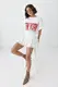 Футболка oversize з написом New York - білий цвет, ONE SIZE