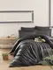 Полуторное Турецкое Постельное Белье First Choice Cotton Satin Snazzy Fume