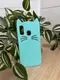 Силиконовый чехол для Samsung Galaxy А40 - 3D Cat (Кот с усами), Ментоловый