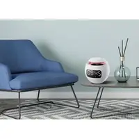 Портативна Bluetooth-колонка з годинником KIMISO KMS-K12 Біла