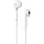 Навушники з мікрофоном Biva BH-09 Wirred earphones White