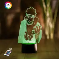 3D ночник "Пейн" (УВЕЛИЧЕННОЕ ИЗОБРАЖЕНИЕ) + пульт ДУ + сетевой адаптер + батарейки (3ААА)  3DTOYSLAMP