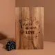 Доска разделочная M "Baked with love" из ореха