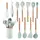 Набор кухонных принадлежностей 12 предметов силиконовый Kitchen Set Бирюзовый