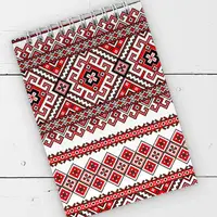 Блокнот на пружине А6 Красный орнамент (BL6_19D050)