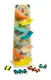 Трек WToys, 8 спусков, 4 машинки, деревянный. Multicolor (154212)