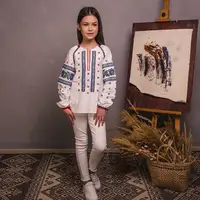 Вышитая блуза для девочки Moderika Борщивка 152