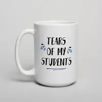 Кружка "Tears of my students", Белый, английский, Крафтовая коробка, 425 мл