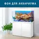 Морское дно наклейка в аквариум 40х65 см.