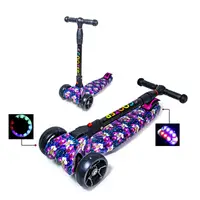 Детский самокат Smart. Orchid (складная ручка, светящиеся колёса) 1875604190