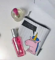Косметичка квадратная Basic I don`t care I am a unicorn 16x16 см (KB_19N001_BL)