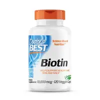 Витамины и минералы Doctor's Best Biotin 10 000 mcg, 120 вегакапсул
