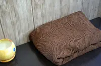 Жакардовий чохол на кутовий диван з спідницею VOLNA Турецький Коричневий