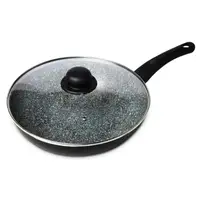 Сковорода с крышкой глубокая Piardi Home LIVEINDUCTION INDP2830NACV 28 см черная