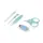 Набор маникюрный Akuku A0043 blue