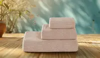 Полотенце для лица фактурное Versailles VS-T314-5090 50х90 см нежно-розовое