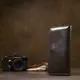 Кожаное глянцевое портмоне GRANDE PELLE 11469 Темно-коричневый