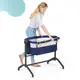 Приставная кроватка-люлька Kinderkraft Bea Navy (KLBEA000NAV0000)