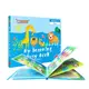 Дитяча розвиваюча книга Busy Book Монтессори, тактильная книга с липучками Keybaby для детей, бизибук, Animals