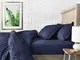 Набор наволочек 50х70 4 шт DARK BLUE & LIME SET