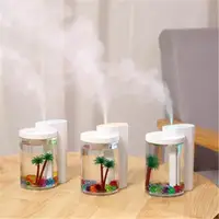 Зволожувач повітря і нічник 2в1 прозора чашка прикраса Humidifier