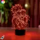 3D ночник  Fairy Tail "Нацу Драгнил и Люси Хартфилия" (УВЕЛИЧЕННОЕ ИЗОБРАЖЕНИЕ)+ батарейки (3ААА)  3DTOYSLAMP