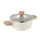 Каструля з кришкою Bergner Naturally BG-34745-CR 20 см 2.4 л біла