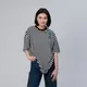Футболка жіноча оверсайз з вишивкою  "Волошки" XXL-3XL