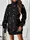 Вязаное платье-туника AO135 Черное Oversize S-L