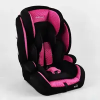 Детское автокресло JOY "ISOFIX". группа 1/2/3 (9-36 кг). Black and pink. (103462)