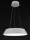Люстра светодиодная подвесная LED светильник для квартиры на потолок лэд с пультом 27566 Белый 20-90х40х40 см.
