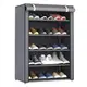 Стеллаж тканевый для хранения обуви Combination Shoe Frame 60X30X90 Серый