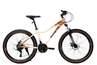 Велосипед Спортивный 26 дюймов Corso Integra NG-419 оборудование Shimano алюминиевая рама 15 дюймов 21 скорость. Beige and Brown (194578)