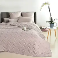 Покрывало Bodi TM SLEEPINGG 240х260 см какао/св.сірий