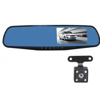 ☀Дзеркало відеореєстратор Lesko Vehicle Blackbox Car DVR H433 ver 1 діагональ 4.3"Full HD камера заднього виду