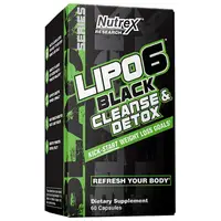 Жиросжигатель Nutrex Research Lipo-6 Black Cleanse &amp; Detox, 60 капсул