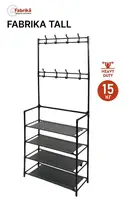 Вішалка для одягу с полицями FABRIKA TALL