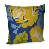 Подушка диванна з оксамиту У стилі вишивки 45x45 см (45BP_23J006)