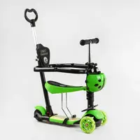 Самокат 5в1 трехколесный Best Scooter с защитным бампером 47007