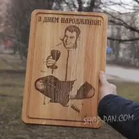 Кухонная доска с гравировкой (по ФОТО)
