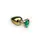 Анальная пробка Gold Heart Emerald M