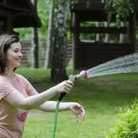 Пістолет-розпилювач для поливання, 8 функцій + адаптер з різзю 1/2", 3/4" і 2 конектори для шланга 1/2"