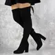 Женские ботфорты Fashion Ladron 1366 39 размер 24,5 см Черный