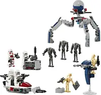 Конструктор LEGO Star Wars Клоны-пехотинцы и Боевой дроид, боевой набор 215 деталей (75372)