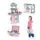 Детский набор врача, 12 игровых элементов, медицинская стойка. Pink with blue (140034)