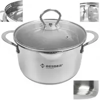 Кастрюля со стекляной крышкой Besser Largo 10270 2,6 л 19 см