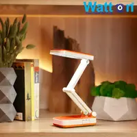 Аккумуляторная настольная лампа Watton WT-006 светодиодный светильник трансформер работает 10 часов Оранжевый