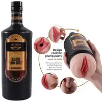 Мастурбато- вагина бутылка "Vagina Realistic Wine Bottle" без  вибрации телесный