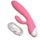 Вибратор кролик " Pink massager", розовый, 10 режимов вибрации